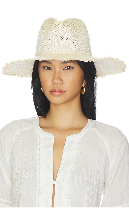Nikki Beach St. Tropez Fedora Hat in Ivory by NIKKI BEACH