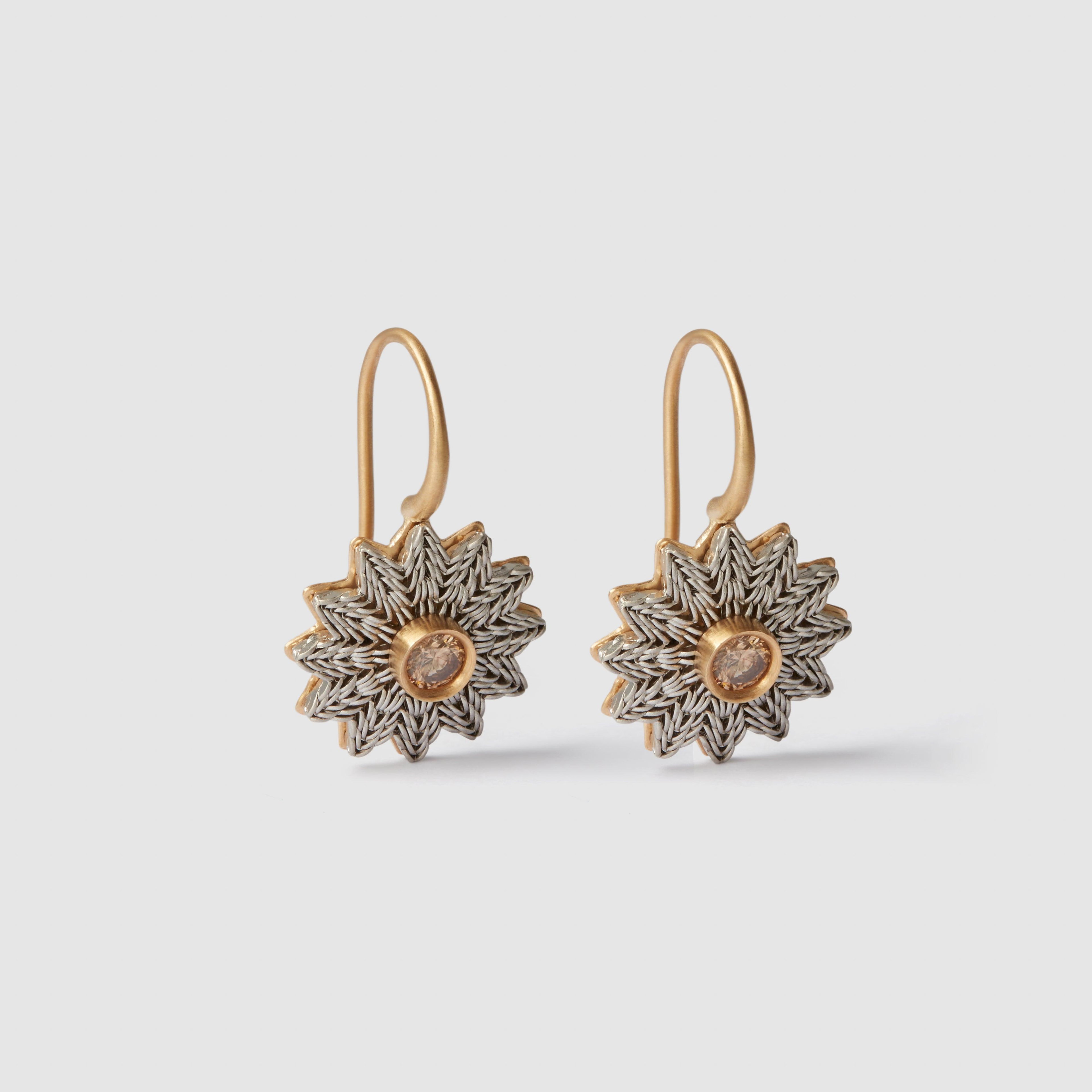 NIKOLLE RADI - Apex Earrings - (Platinum/Yellow Gold) by NIKOLLE RADI