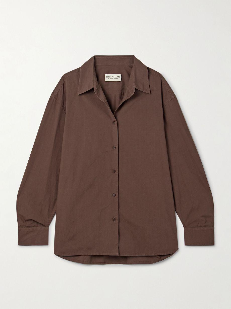 Amante cotton-poplin shirt by NILI LOTAN