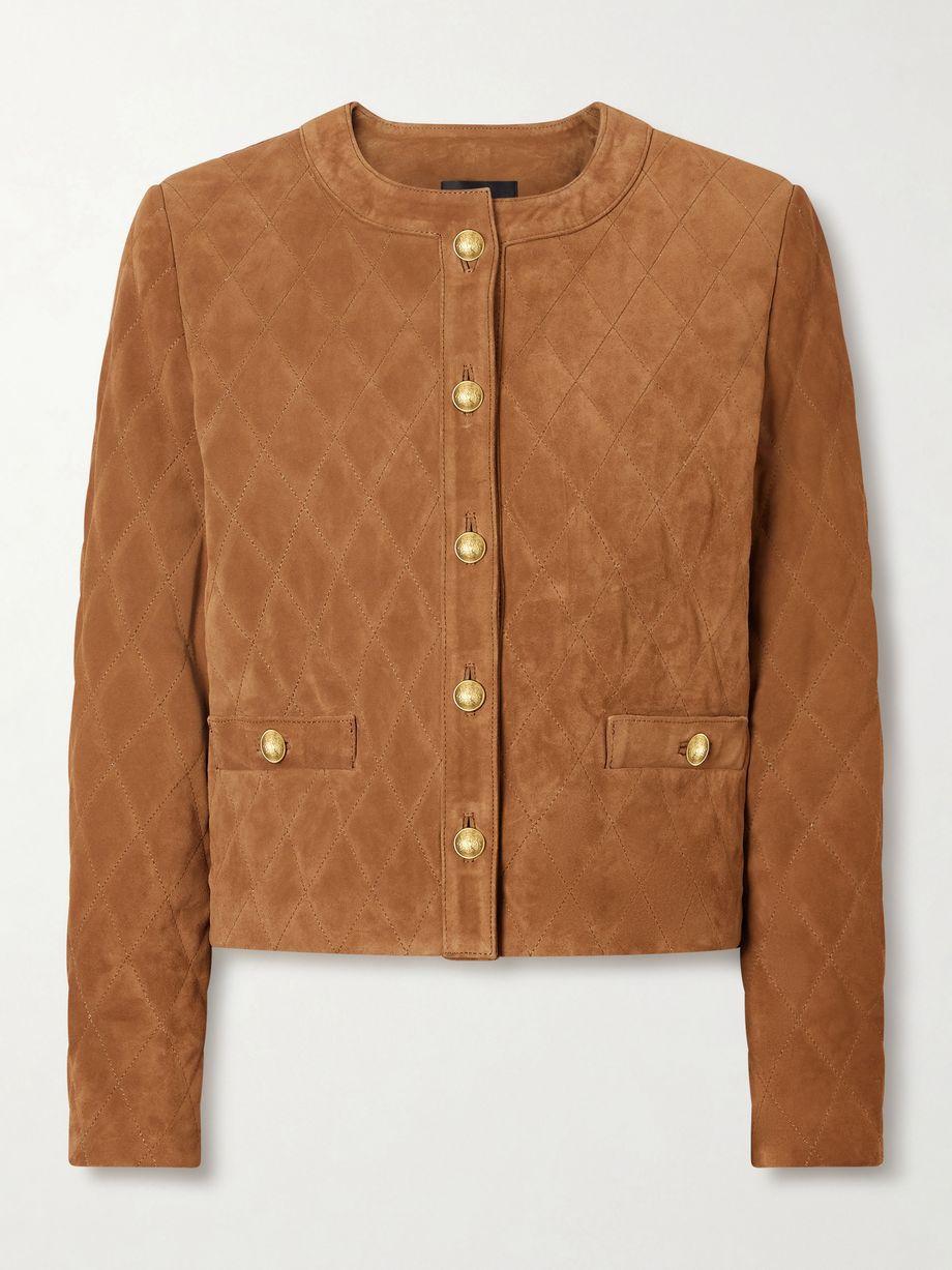 Amy quilted suede jacket by NILI LOTAN