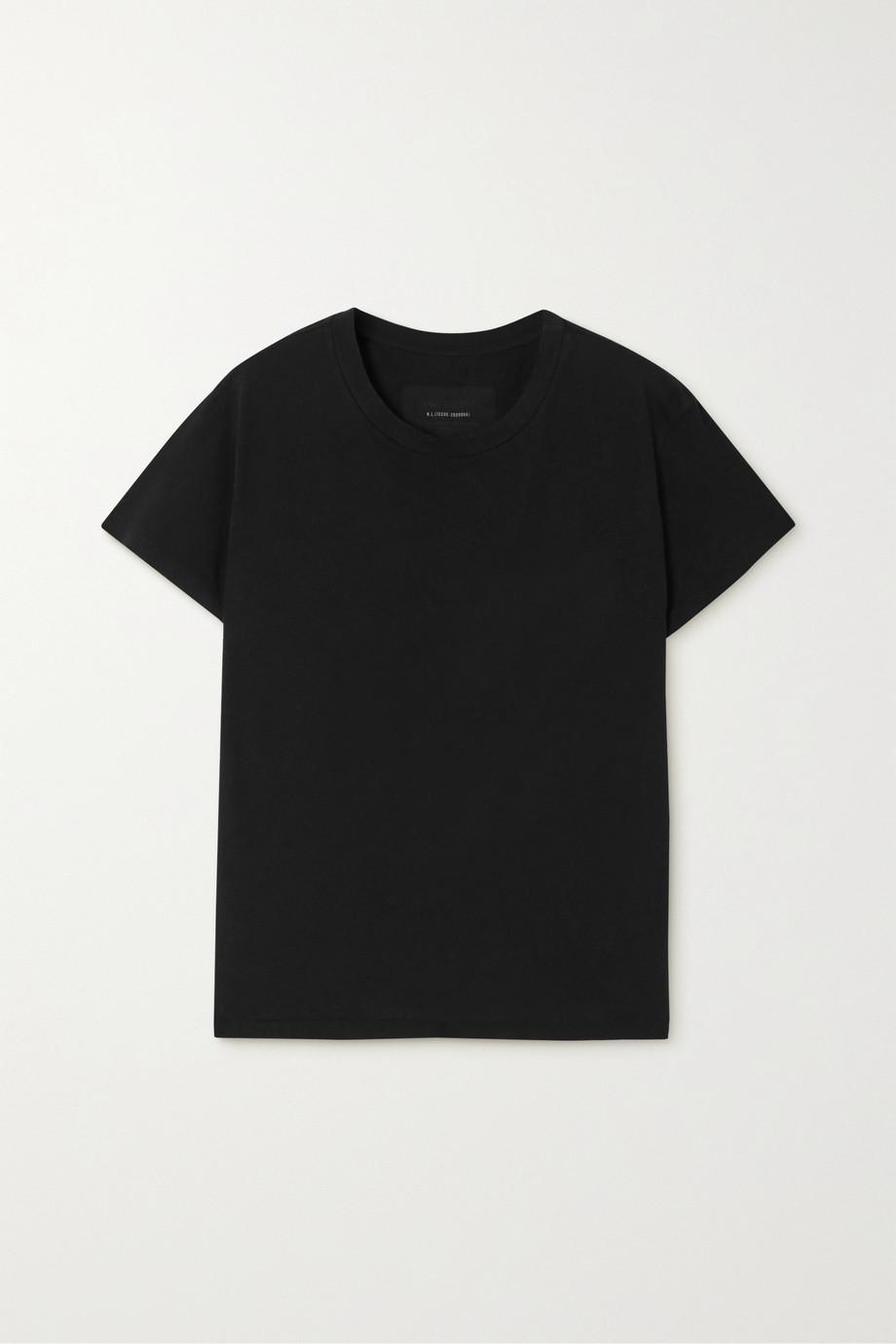 Brady distressed cotton-jersey T-shirt by NILI LOTAN