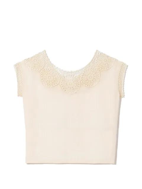 Caila crochet-trim top by NILI LOTAN