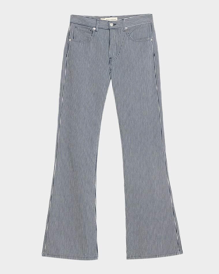 Celia Striped Flare Jeans by NILI LOTAN