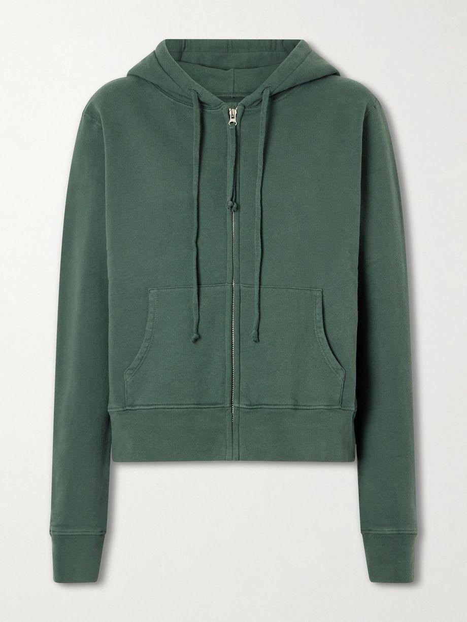 Cotton-jersey zip-up hoodie by NILI LOTAN