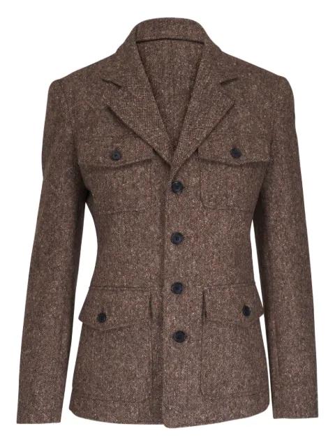Fleur button-up flap-pocket jacket by NILI LOTAN