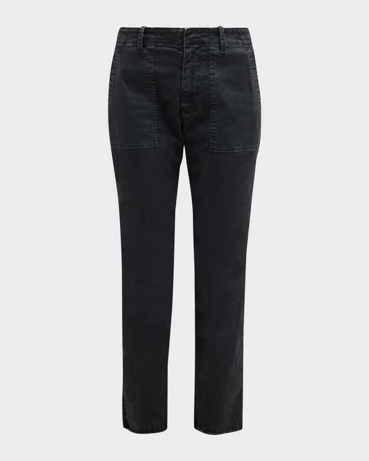 Jenna Cropped Raw-Edge Pants by NILI LOTAN