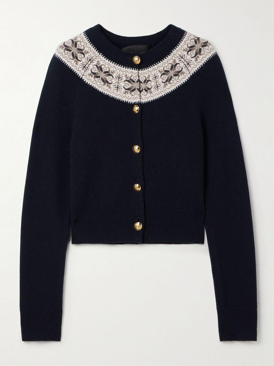 Josefa Fair Isle cashmere cardigan by NILI LOTAN