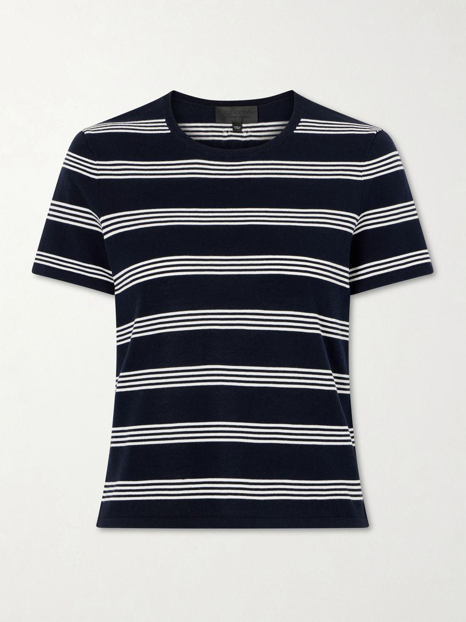 Lansie striped cotton-jersey T-shirt by NILI LOTAN