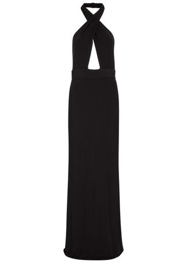 Lita halterneck stretch-jersey gown by NILI LOTAN