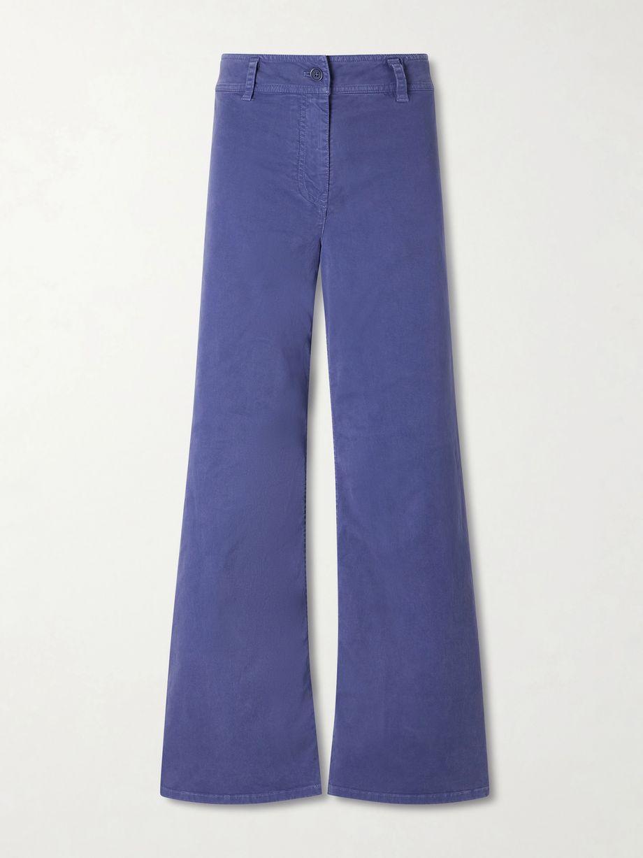 Megan cotton-blend twill wide-leg pants by NILI LOTAN