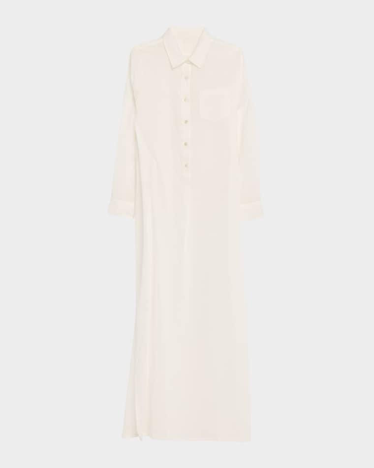 Mina Cotton Maxi Shirtdress by NILI LOTAN