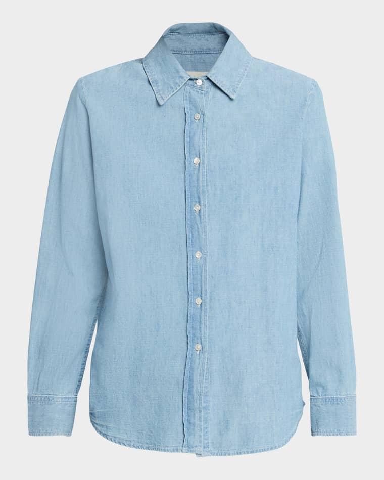 Monti Chambray Button-Down Shirt by NILI LOTAN