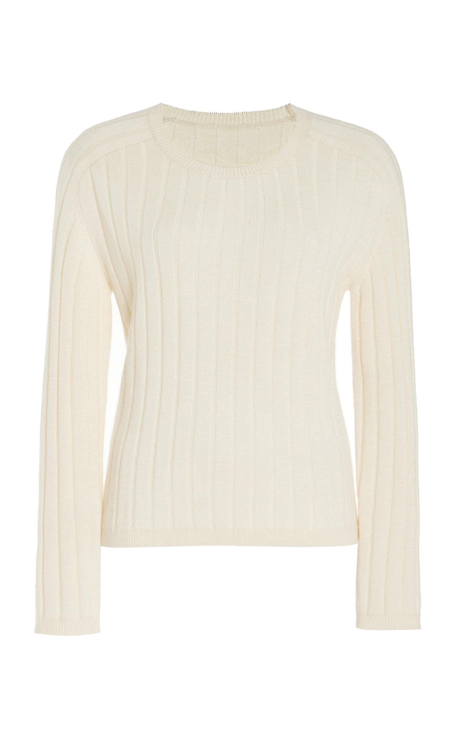 NILI LOTAN - Alise Silk Sweater - Ivory - XS - Moda Operandi by NILI LOTAN