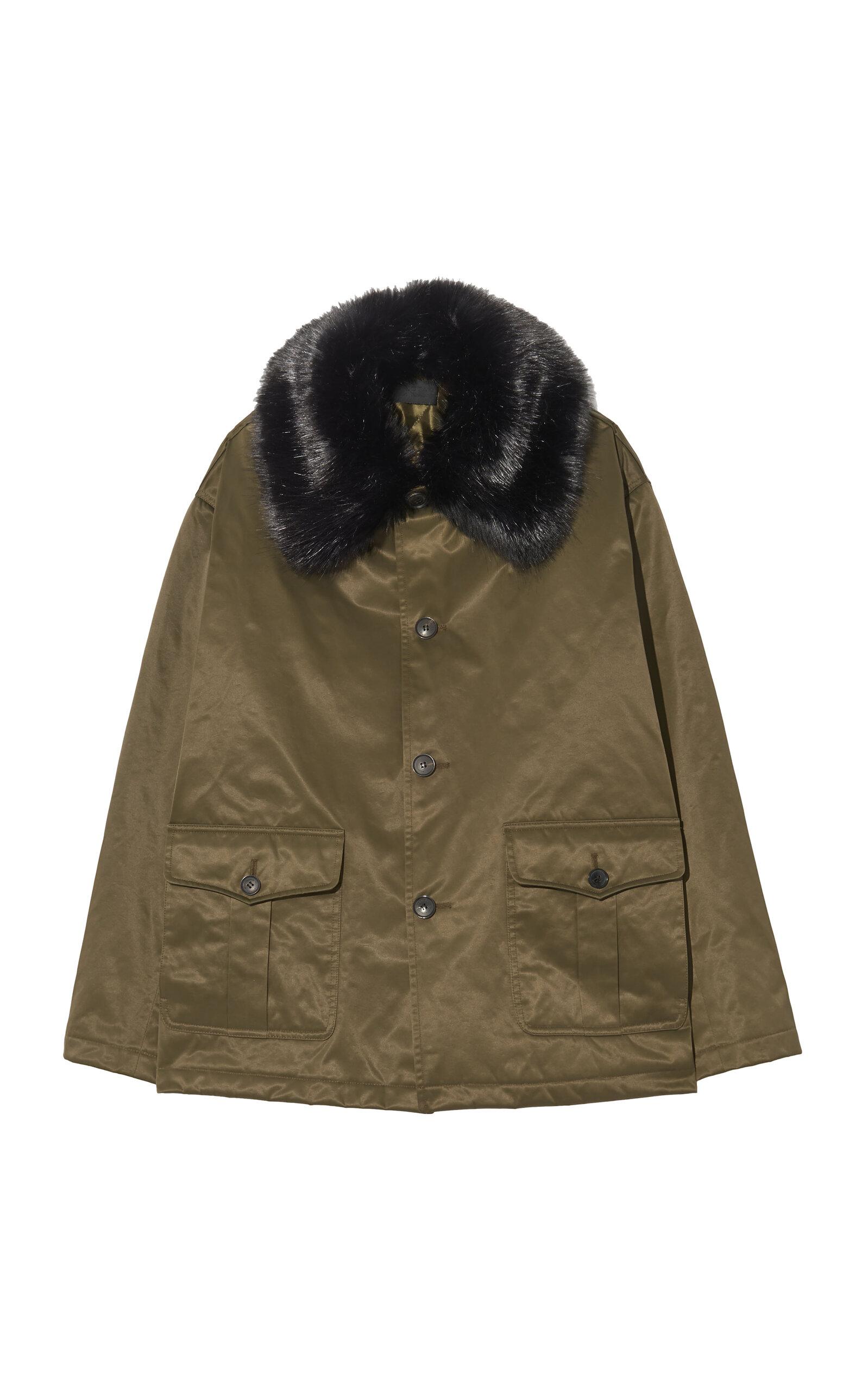 NILI LOTAN - Blaise Faux Fur-Trimmed Parka - Dark Green - -oda Operandi by NILI LOTAN