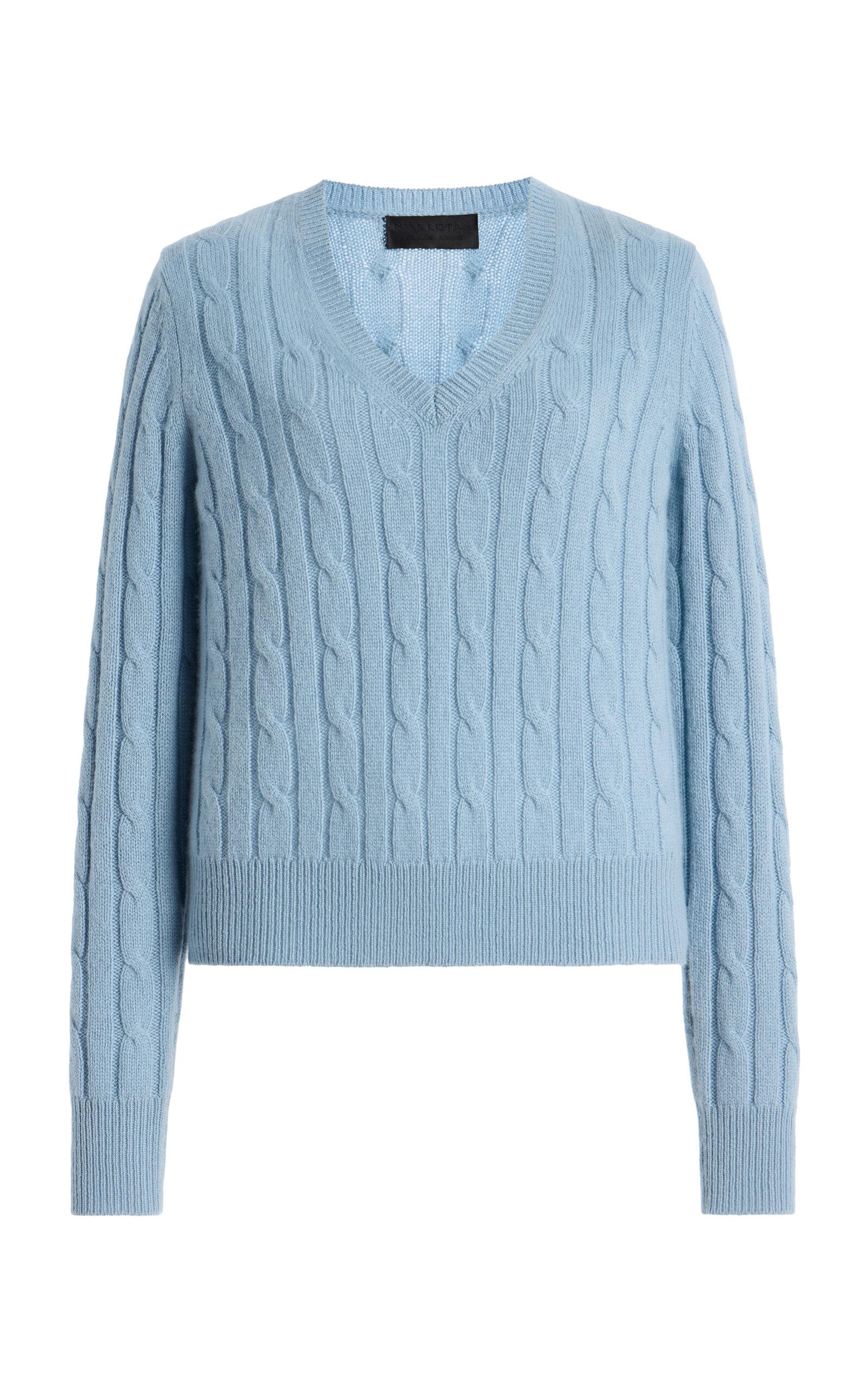 NILI LOTAN Camelia Cable-Knit Cashmere Sweater -oda Operandi by NILI LOTAN