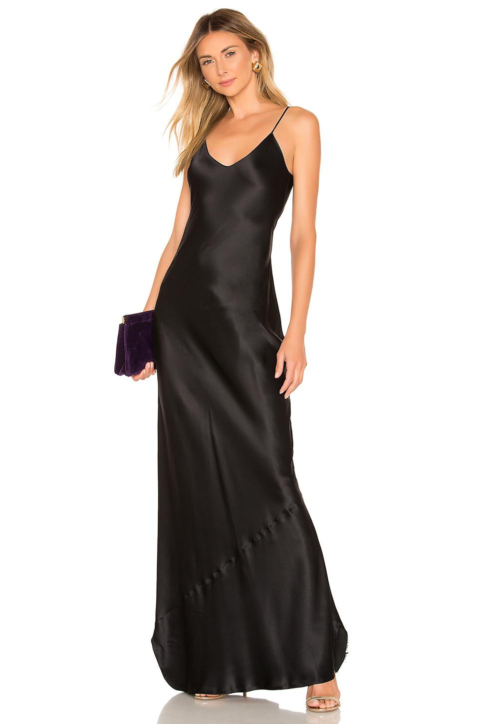 NILI LOTAN Cami Gown in Black by NILI LOTAN