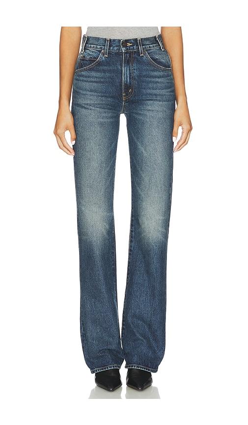 NILI LOTAN Joan Straight Leg in Blue by NILI LOTAN
