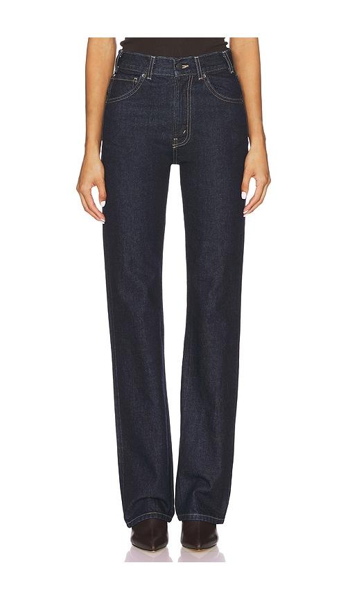 NILI LOTAN Joan Straight Leg in Blue by NILI LOTAN