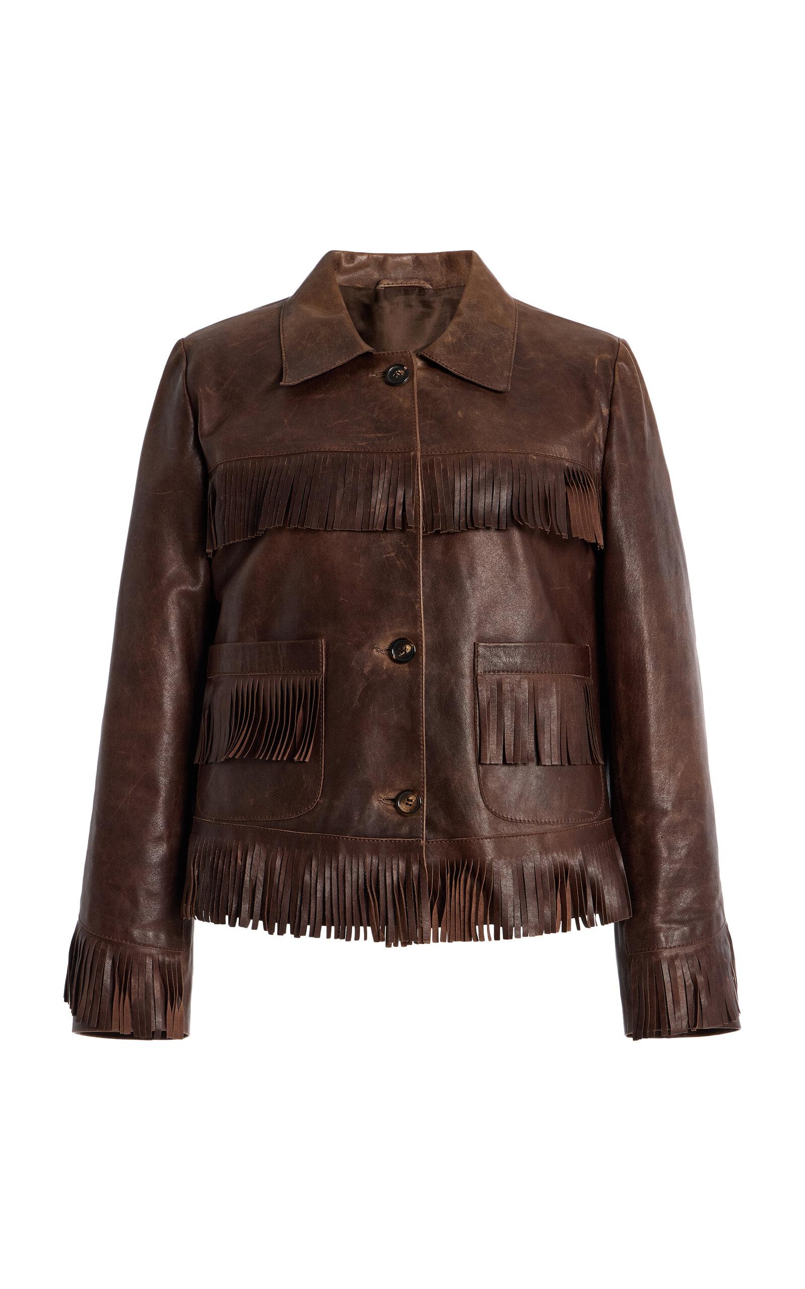 NILI LOTAN Lazare Fringed Leather Jacket - Moda Operandi by NILI LOTAN