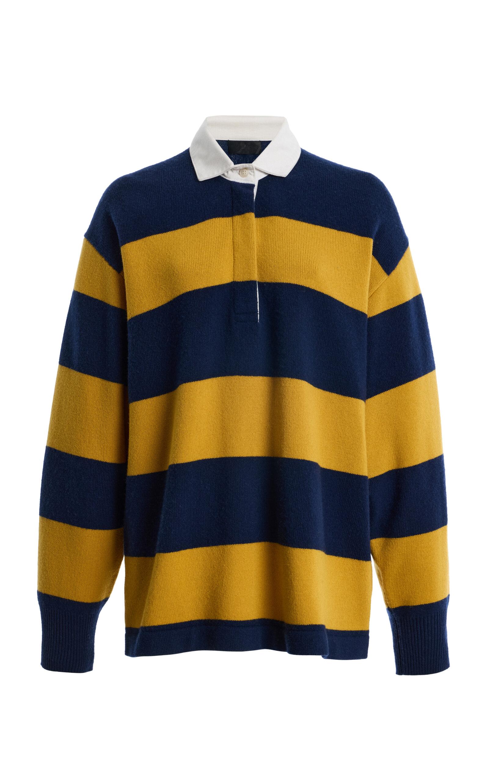 NILI LOTAN Rashida Striped Wool-Cashmere Rugby Sweater - Moda Operandi by NILI LOTAN