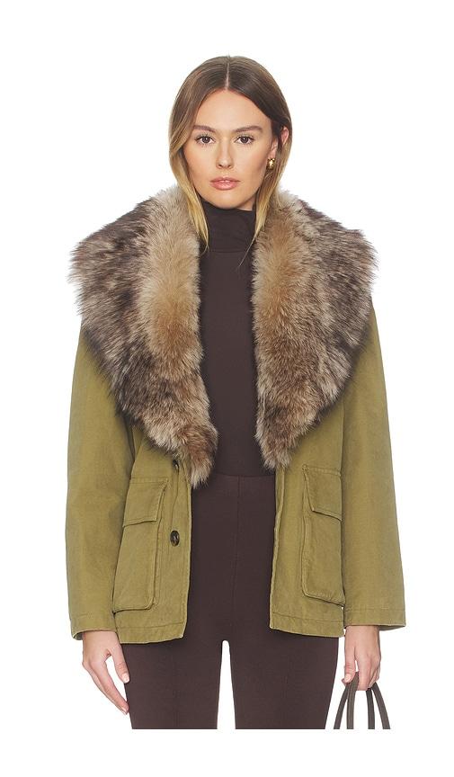 NILI LOTAN Ronay Parka in Olive by NILI LOTAN