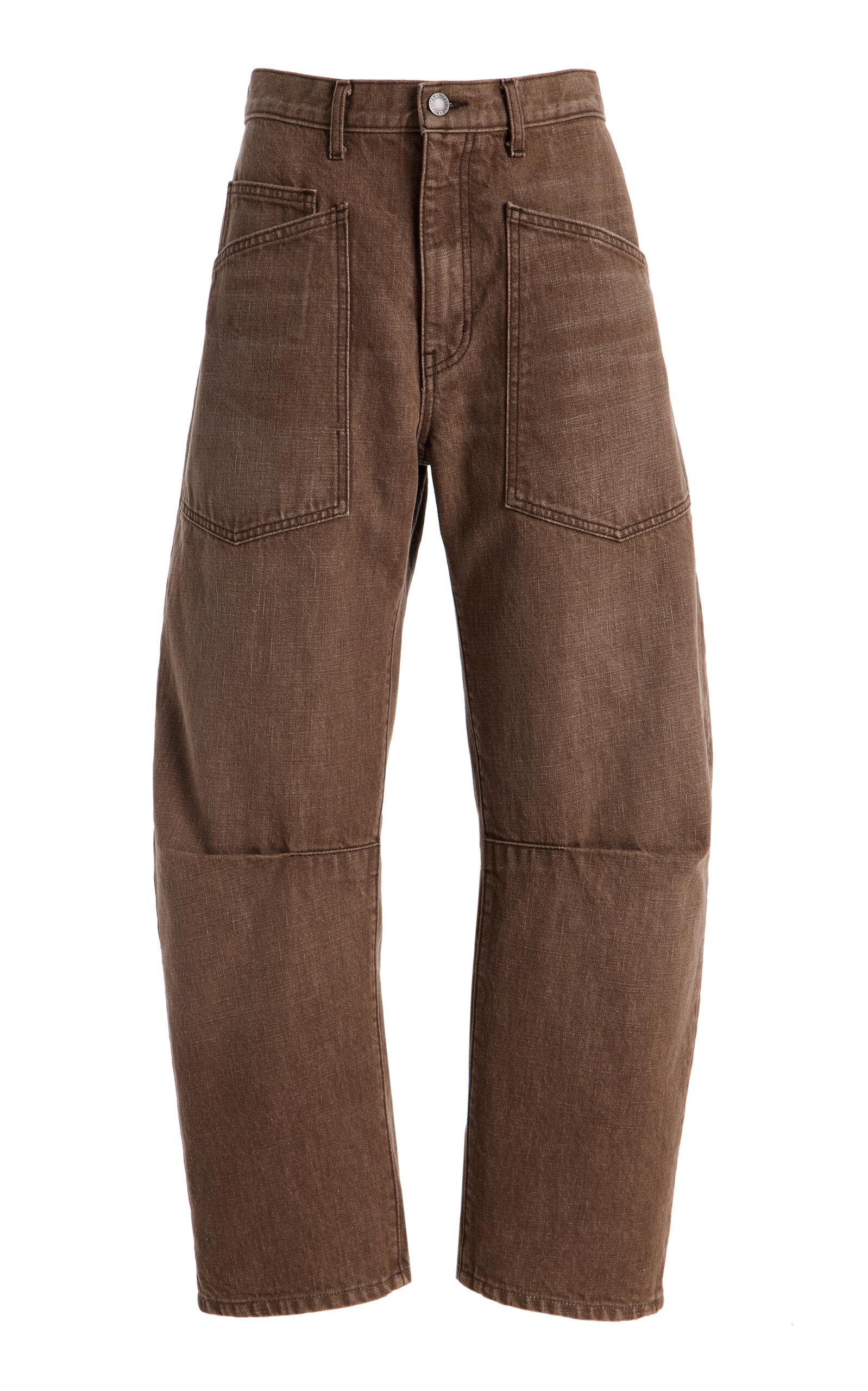 NILI LOTAN Shon Rigid Mid-Rise Barrel-Leg Jeans - Moda Operandi by NILI LOTAN