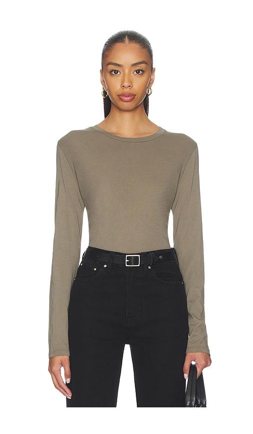 NILI LOTAN Simone Tee in Olive by NILI LOTAN