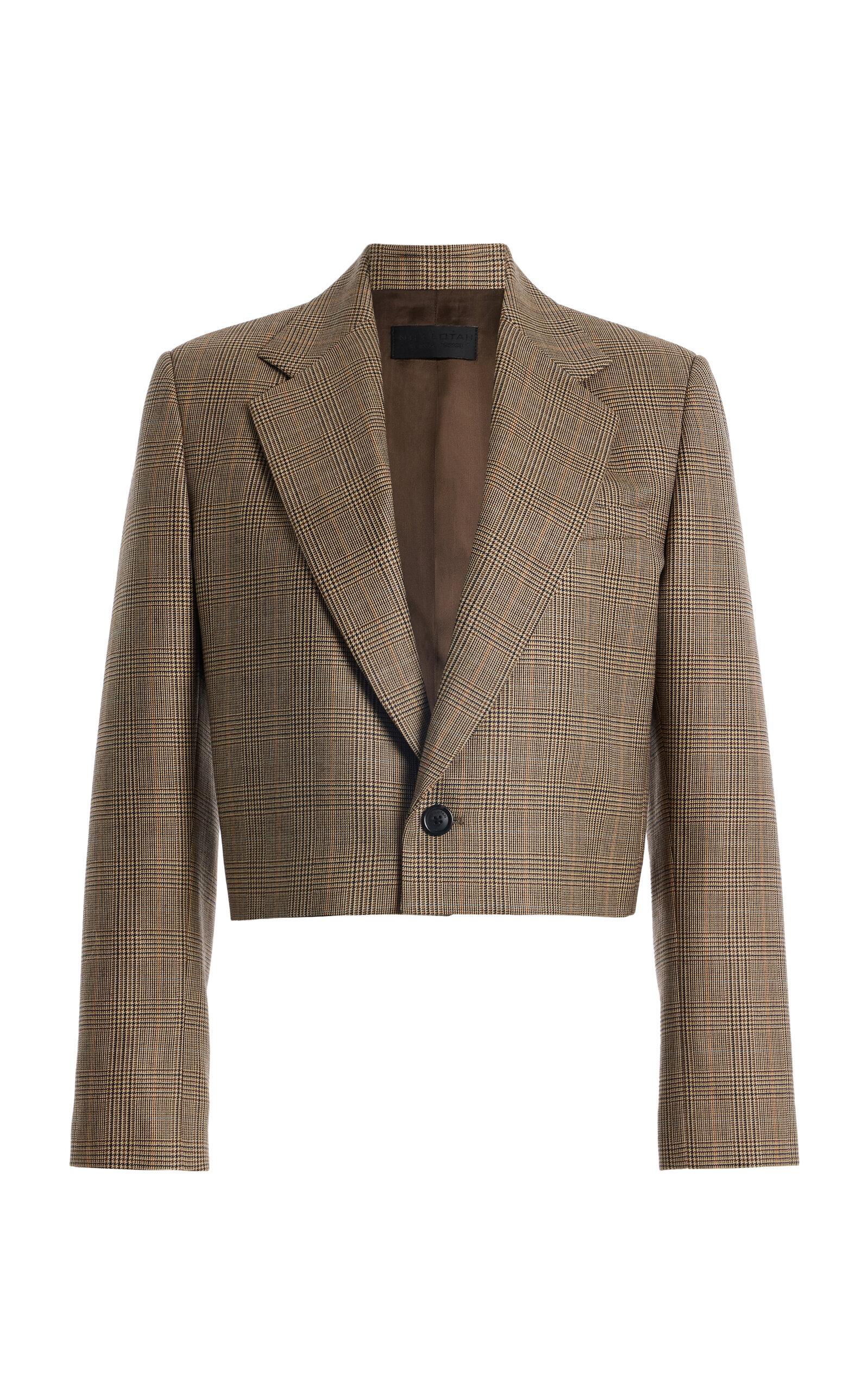 NILI LOTAN Swan Checked Wool Jacket - Moda Operandi by NILI LOTAN