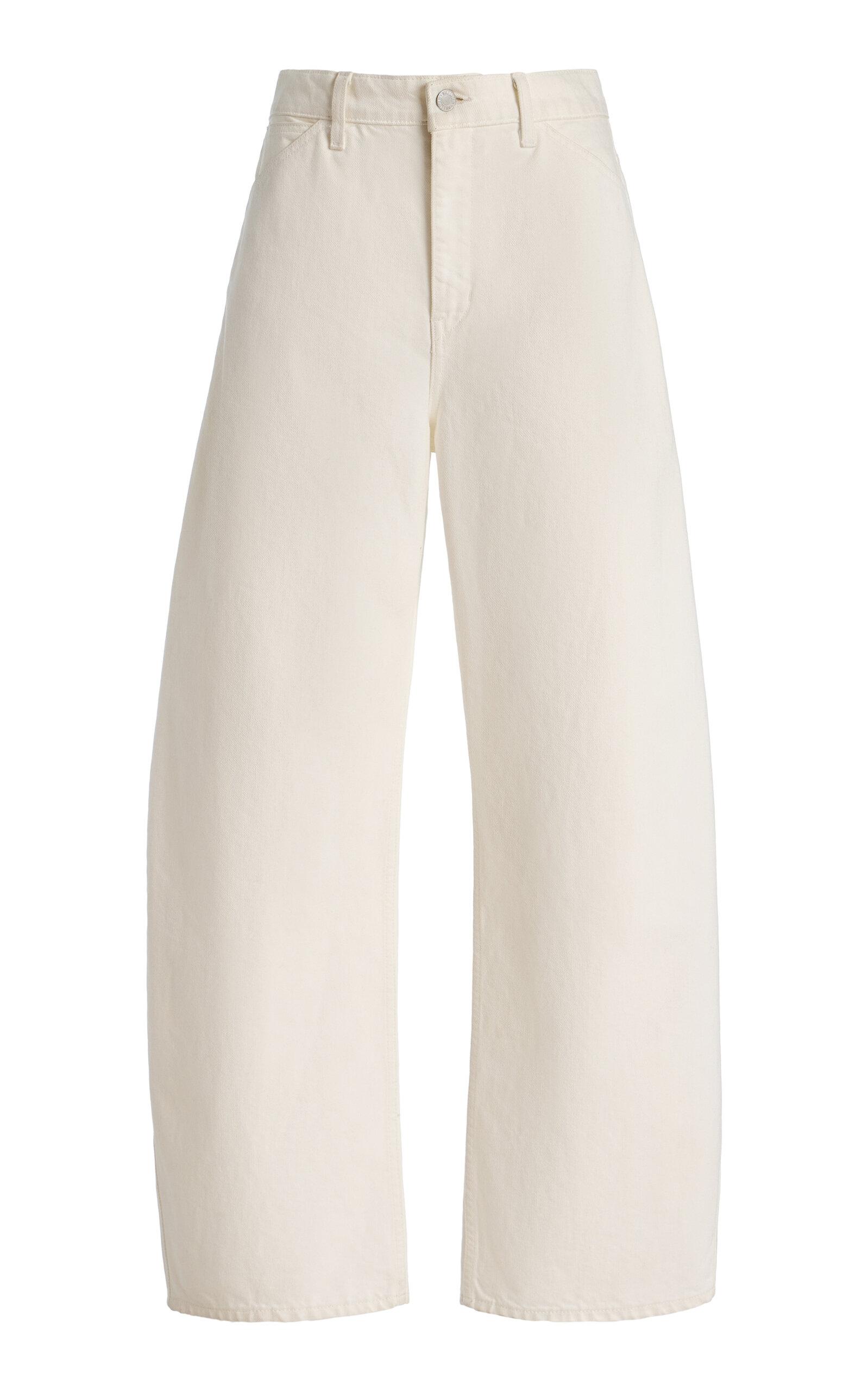 NILI LOTAN Tribeca Stretch Mid-Rise Barrel-Leg Jeans - Moda Operandi by NILI LOTAN