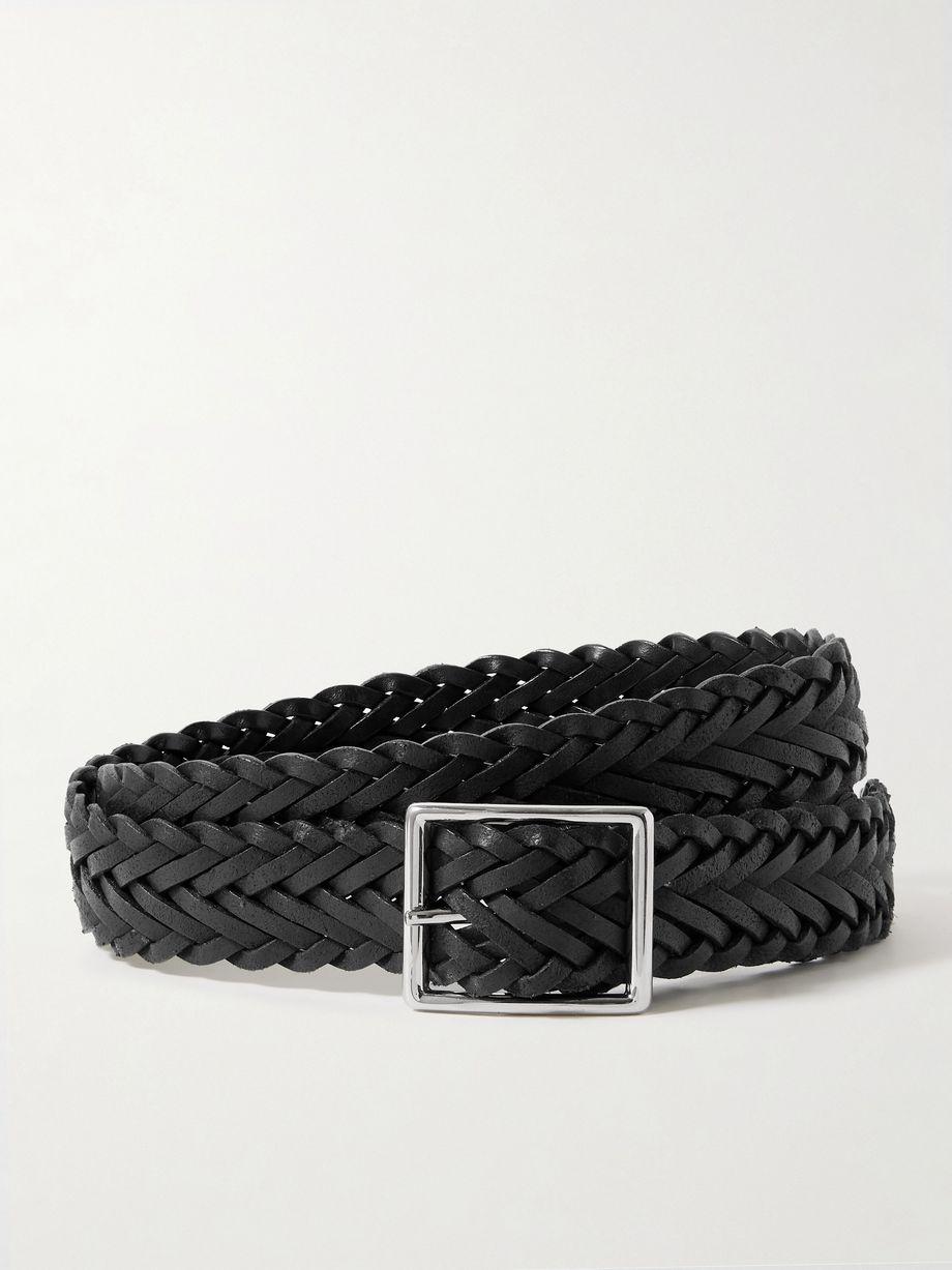 Nicola braided leather belt by NILI LOTAN