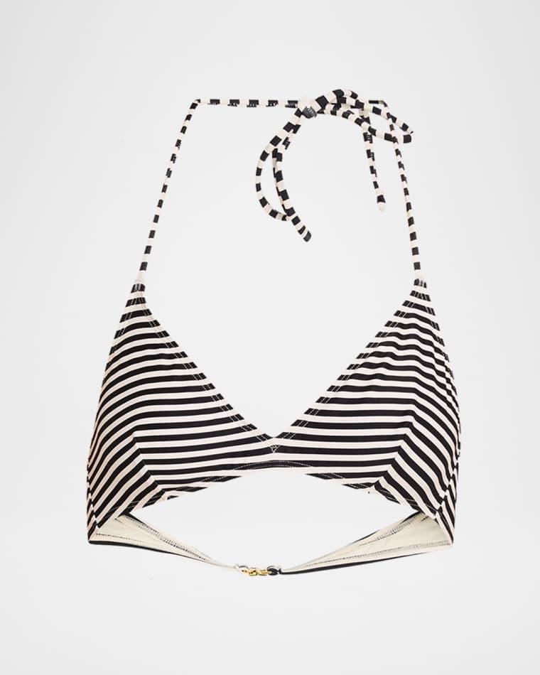 Printed Triangle Bikini Top by NILI LOTAN