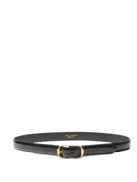 Reine embossed buckle belt by NILI LOTAN