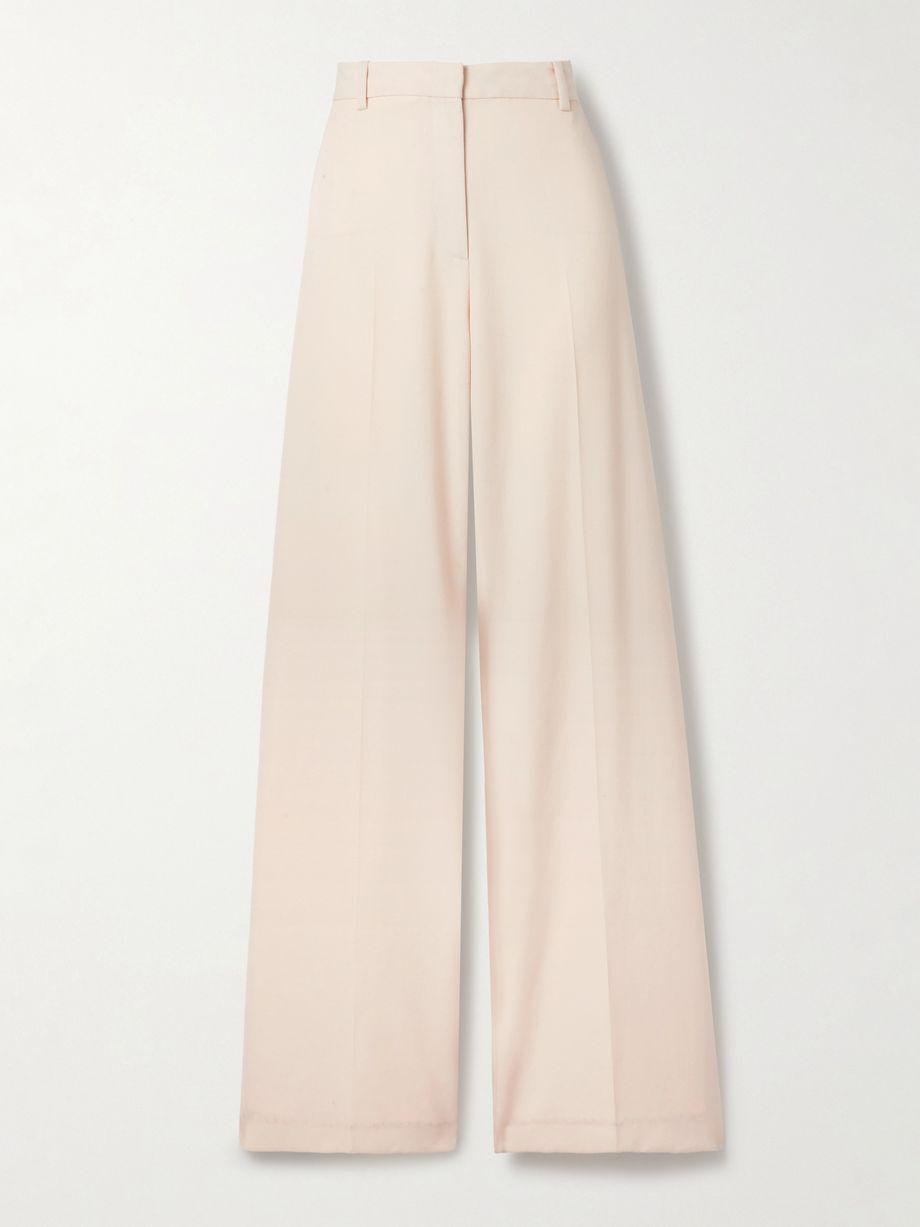 River wool-twill wide-leg pants by NILI LOTAN