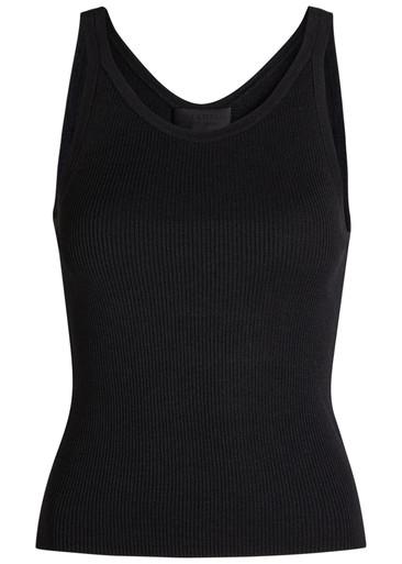 Selah ribbed silk tank by NILI LOTAN
