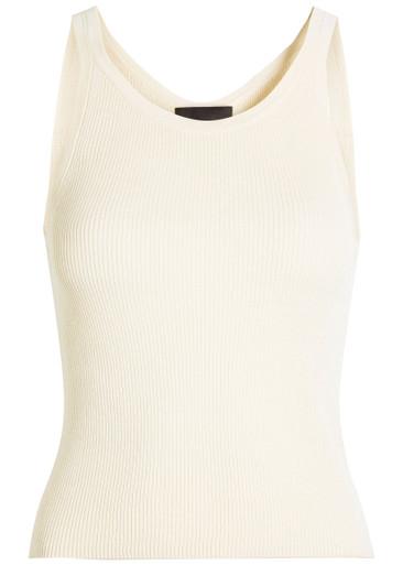 Selah ribbed silk tank by NILI LOTAN