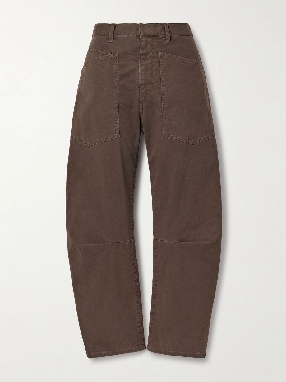 Shon cotton-blend twill tapered pants by NILI LOTAN