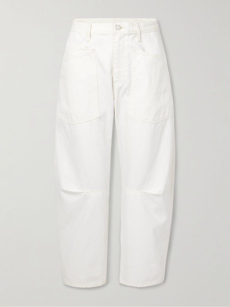 Shon cotton-blend twill tapered pants by NILI LOTAN