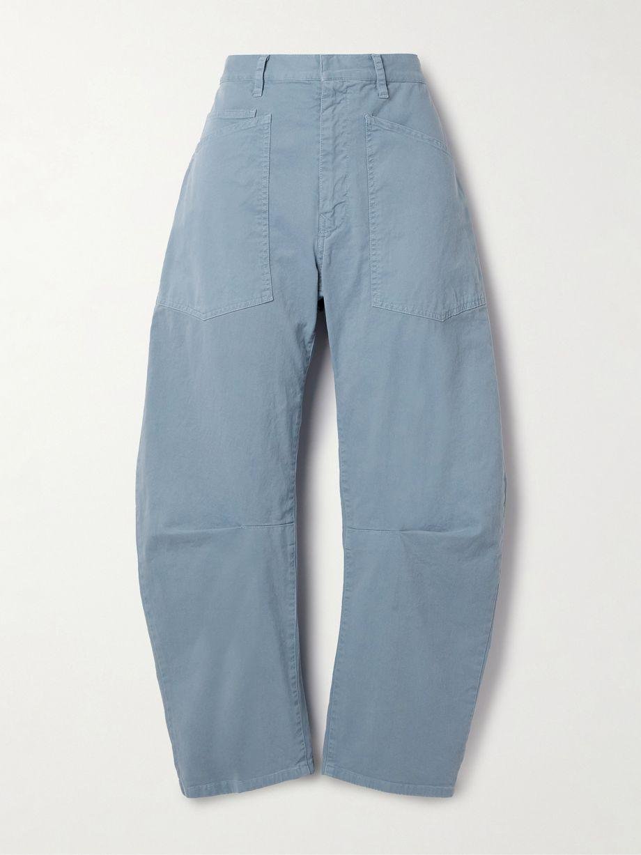 Shon cotton-blend twill tapered pants by NILI LOTAN