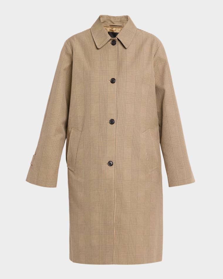Watson Check Cotton Duster Coat by NILI LOTAN