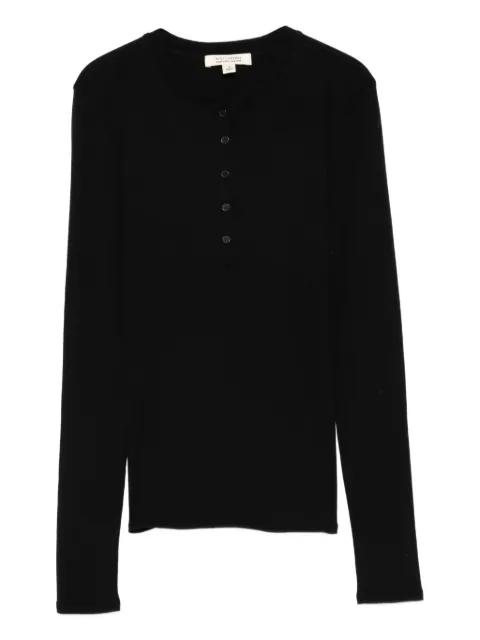button-fastening polo top by NILI LOTAN