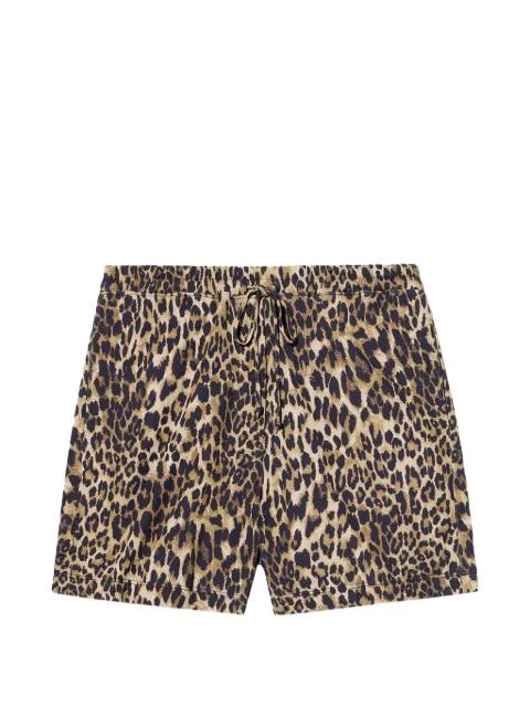 drawstring leopard-print shorts by NILI LOTAN