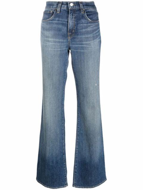 flared denim jeans by NILI LOTAN