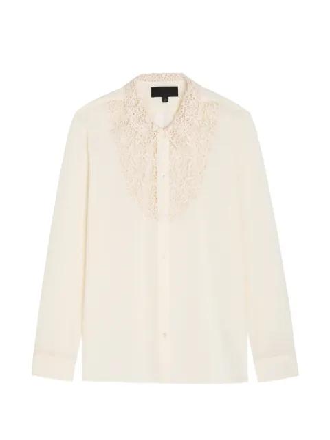 lace collared shirt by NILI LOTAN
