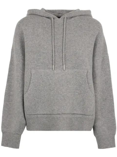 long-sleeve wool hoodie by NILI LOTAN