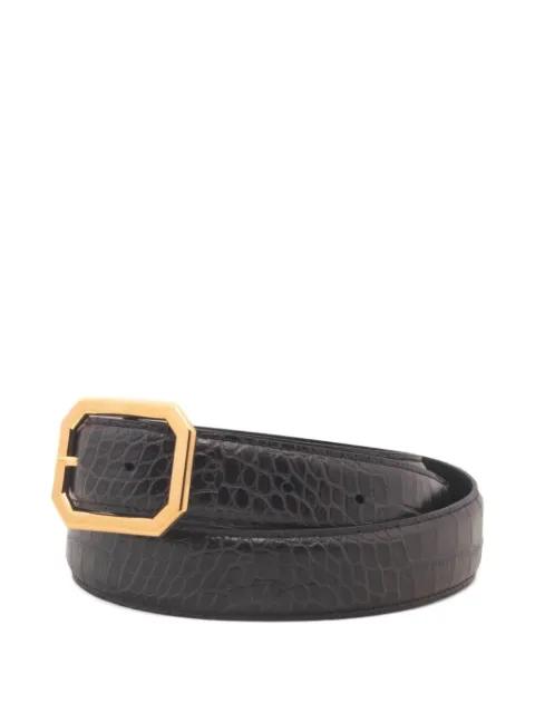 octagonal buckle belt by NILI LOTAN