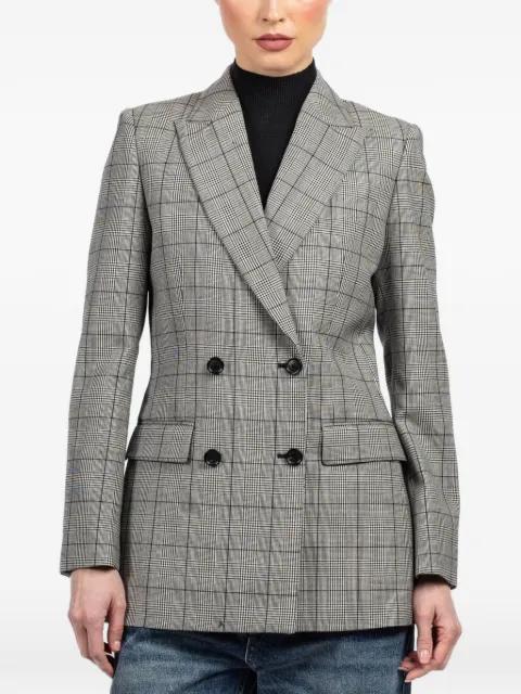 plaid-pattern double-breasted blazer by NILI LOTAN