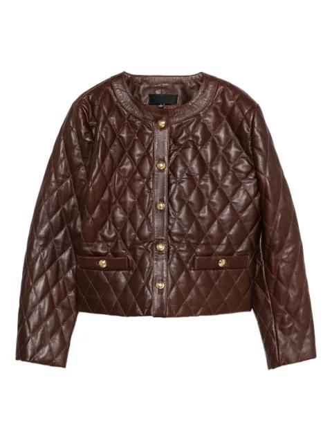quilted leather jacket by NILI LOTAN