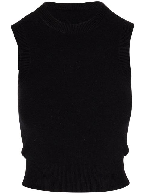round-neck knitted vest by NILI LOTAN