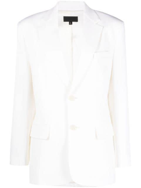 shoulder-pads single-breasted blazer by NILI LOTAN