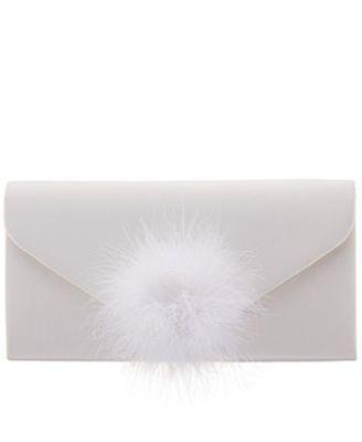 Envelope Clutch with Pompom by NINA